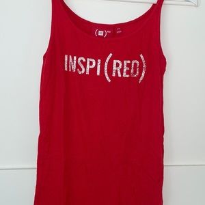 Gap red tank top